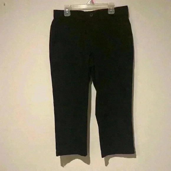 Gloria Vanderbilt Mona women’s capris size 4 black think summer - Picture 1 of 9